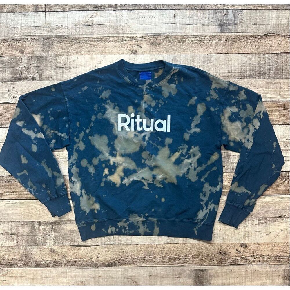 Ritual Tie-Dye Long Sleeve Pullover Women’s Crew Neck Sweater | Size Small